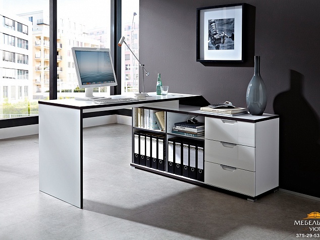 Рабочий стол с отделениями для папок и бумаг в стиле модерн фото с ценой. Мебельный уют.