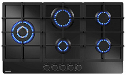 Варочная панель газовая MEFERI MGH905BK GLASS ULTRA