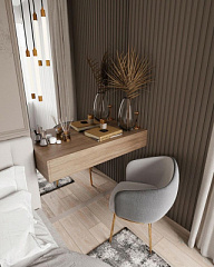 Бежевая спальня в минималистичном стиле на заказ фото мебели