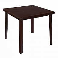 Стол квадратный (800*800*710)мм, шоколадный, РФ. Мебель для сада