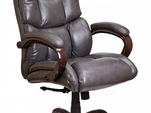 Кресло поворотное BOSS, ECO, темно-серый, прорезиненные ролики фото с ценой