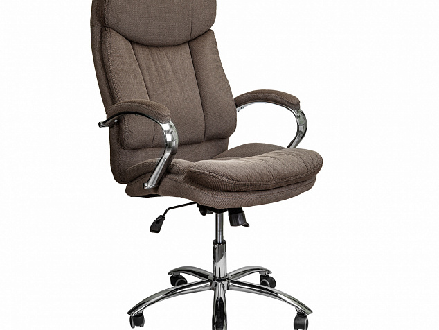 Кресло поворотное LEONARDO, ткань/коричневый фото с ценой